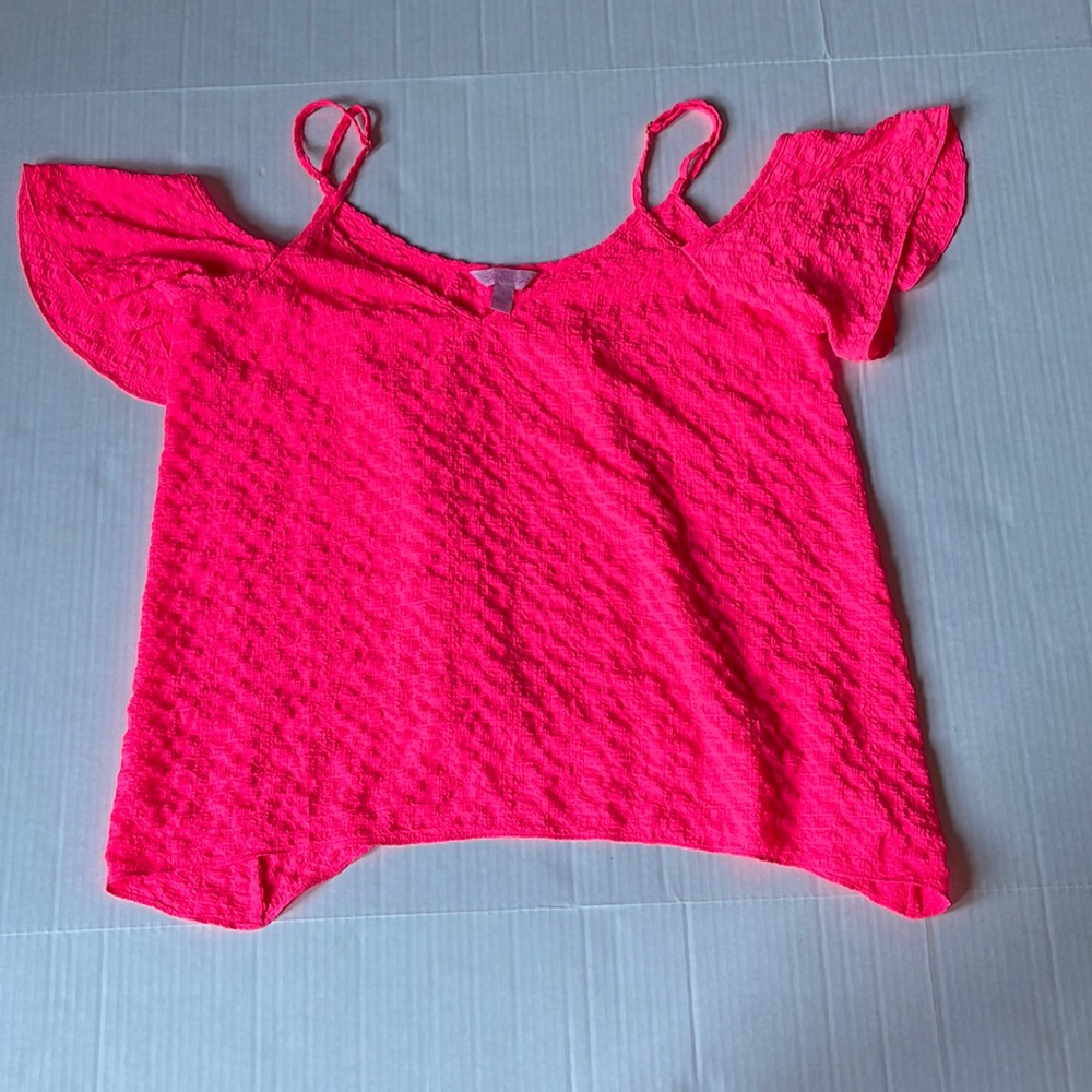 Lilly Pulitzer Pink Textured Blouse